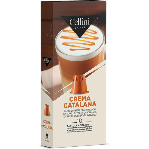 Εικόνα για Ρόφημα Crema Catalana Συμβατές Κάψουλες με Nespresso Cellini - 10 Κάψουλες