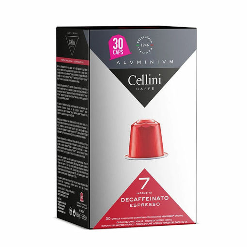 Εικόνα για Ιταλικός Καφές Dek Συμβατός με Nespresso Cellini Aluminium - 30 Κάψουλες