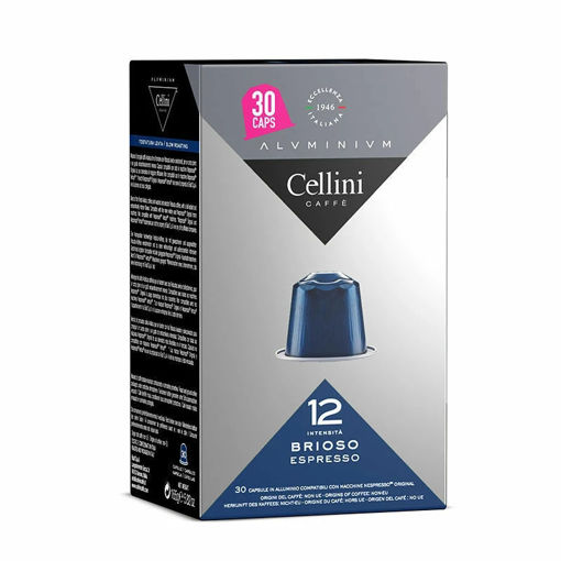 Εικόνα για Ιταλικός Καφές Espresso Brioso Συμβατός με Nespresso Cellini Aluminium - 30 Κάψουλες